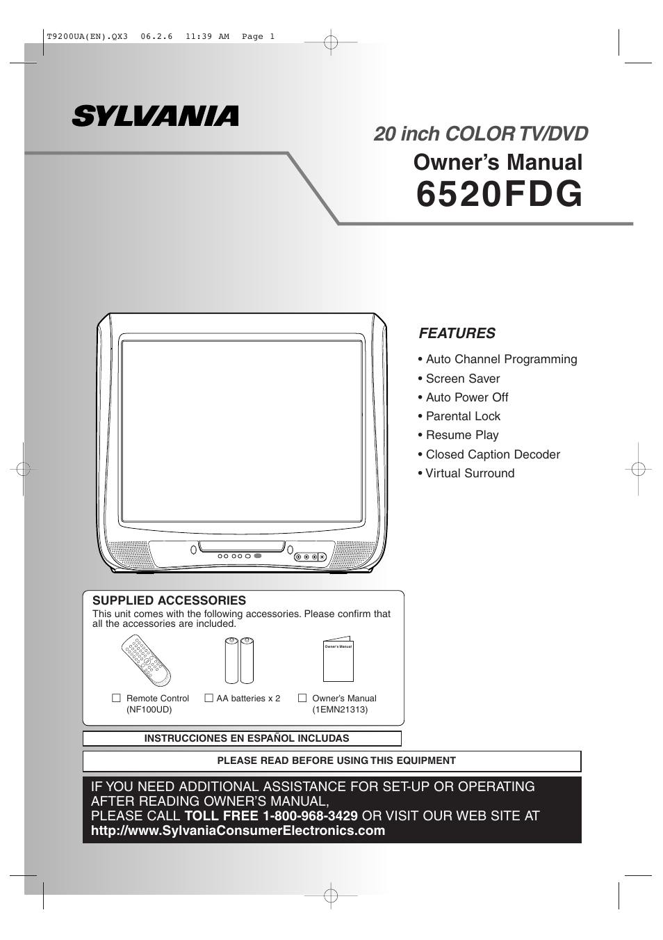 Sylvania 6520FDG User Manual | 36 pages