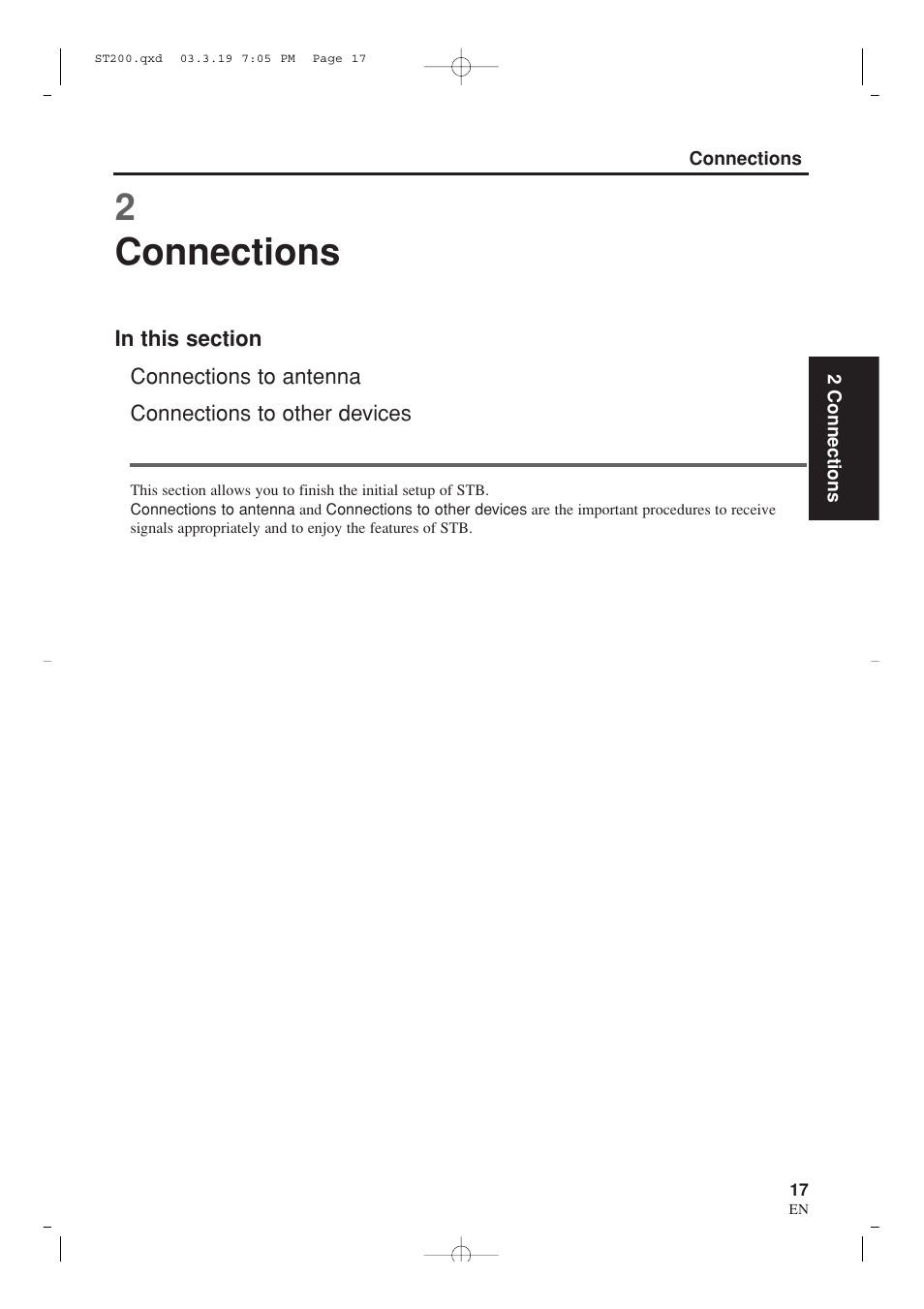 2connections | Sylvania SRZ3000 User Manual | Page 17 / 108