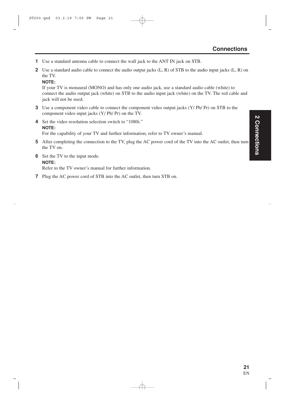 Sylvania SRZ3000 User Manual | Page 21 / 108