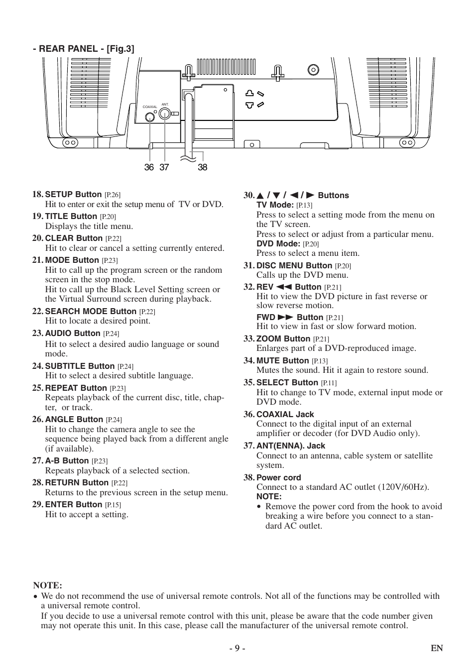 Sylvania 6520FDF User Manual | Page 9 / 40