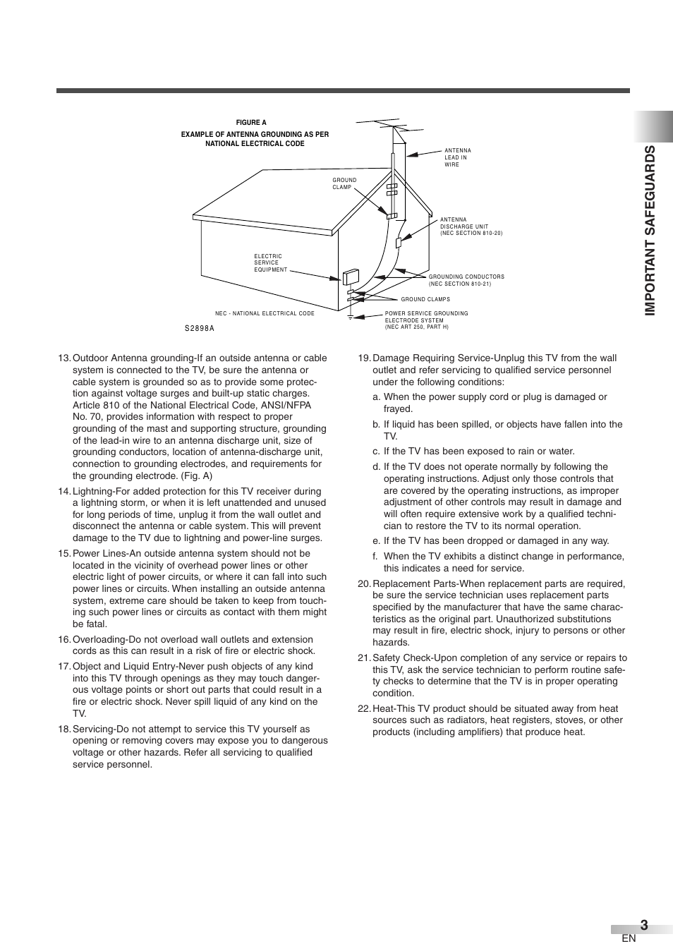 Impor t ant safegu ards | Sylvania 6427GFF User Manual | Page 3 / 78