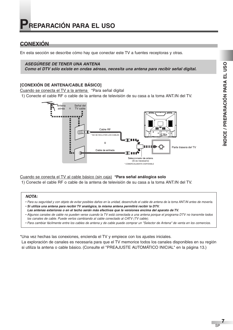 Reparación para el uso, Conexión | Sylvania 6427GFF User Manual | Page 45 / 78