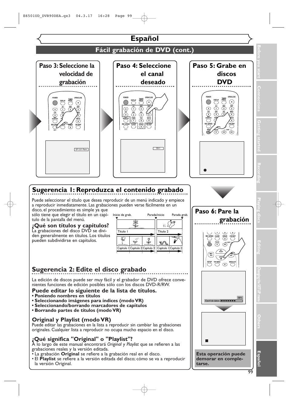 Sylvania DVR90DEA User Manual | Page 99 / 100