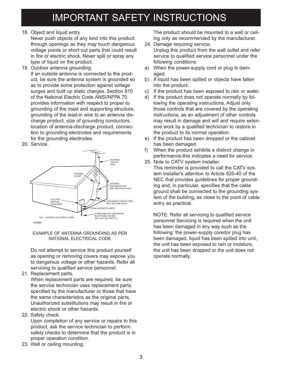 Important safety instructions | Sylvania IMODE SIP3050 User Manual | Page 4 / 13
