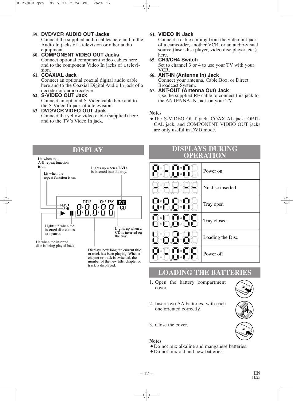 Sylvania SSD800 User Manual | Page 12 / 48