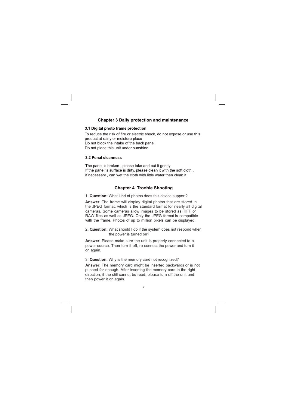 Sylvania SDPF751 User Manual | Page 8 / 8