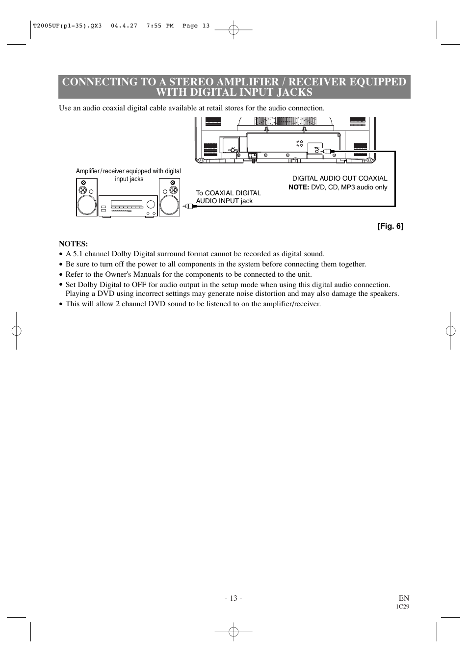 Sylvania SRCD427P User Manual | Page 13 / 56