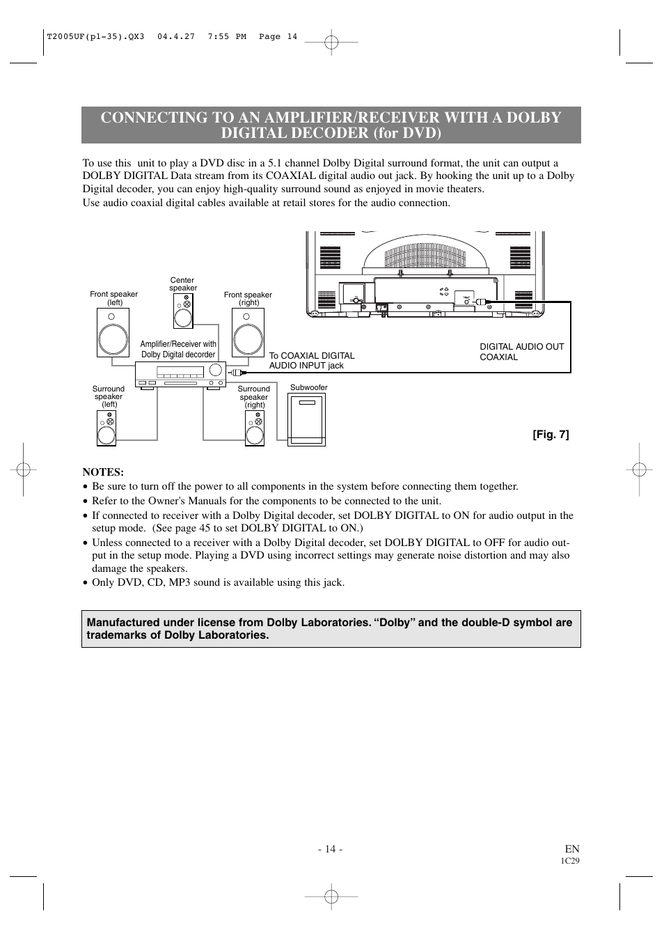 Sylvania SRCD427P User Manual | Page 14 / 56