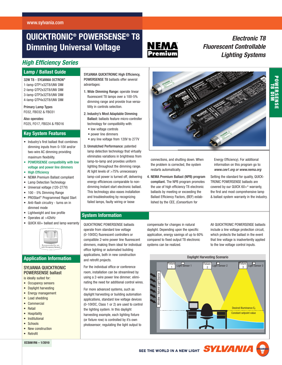 Sylvania QUICKTRONIC T8 User Manual | 4 pages