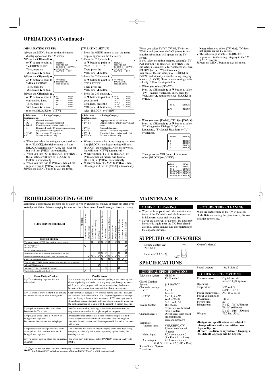 Sylvania SST4272 User Manual | Page 4 / 4