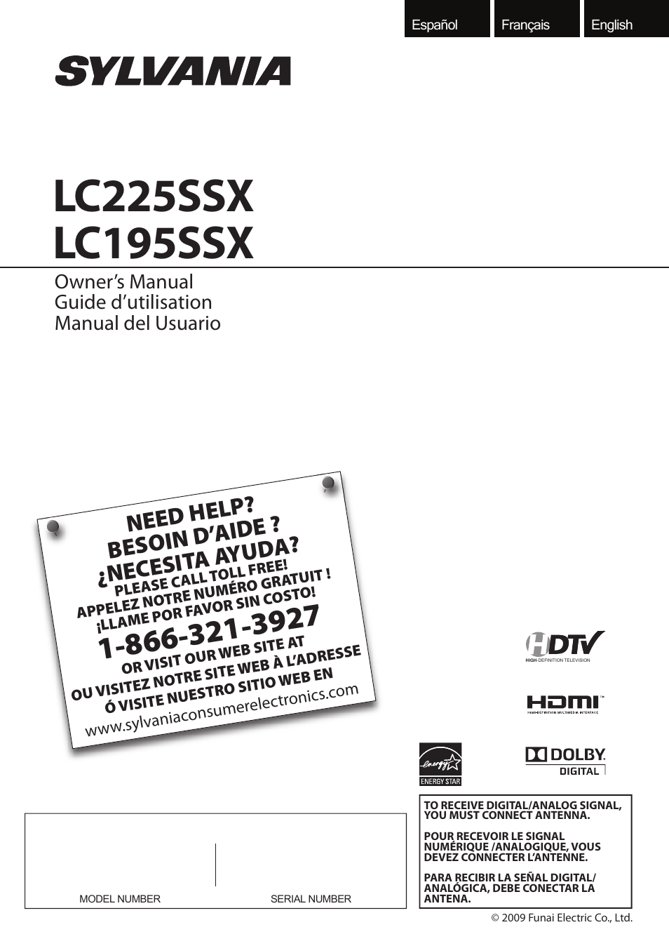 Sylvania LC195SSX User Manual | 115 pages