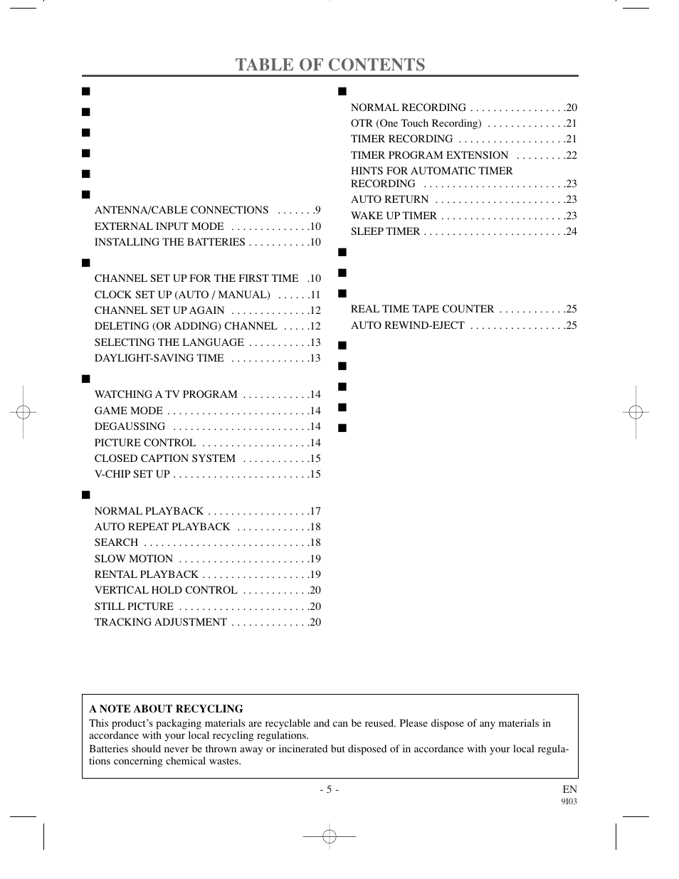 Sylvania 63134C User Manual | Page 5 / 32