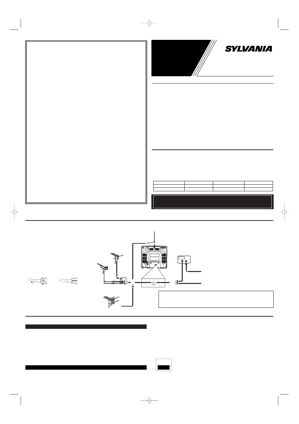 W6413tb, Manual del usuario, Conexiones de la antena/cable precauciones | Características, Subtitulos narrativos, Televisor a color de 13 pulgadas, Ant.in | Sylvania W6413TB User Manual | Page 5 / 8