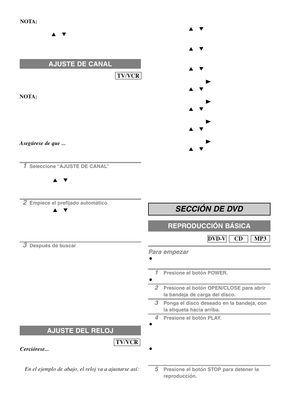 Sección de dvd | Sylvania RSEC720E User Manual | Page 55 / 56