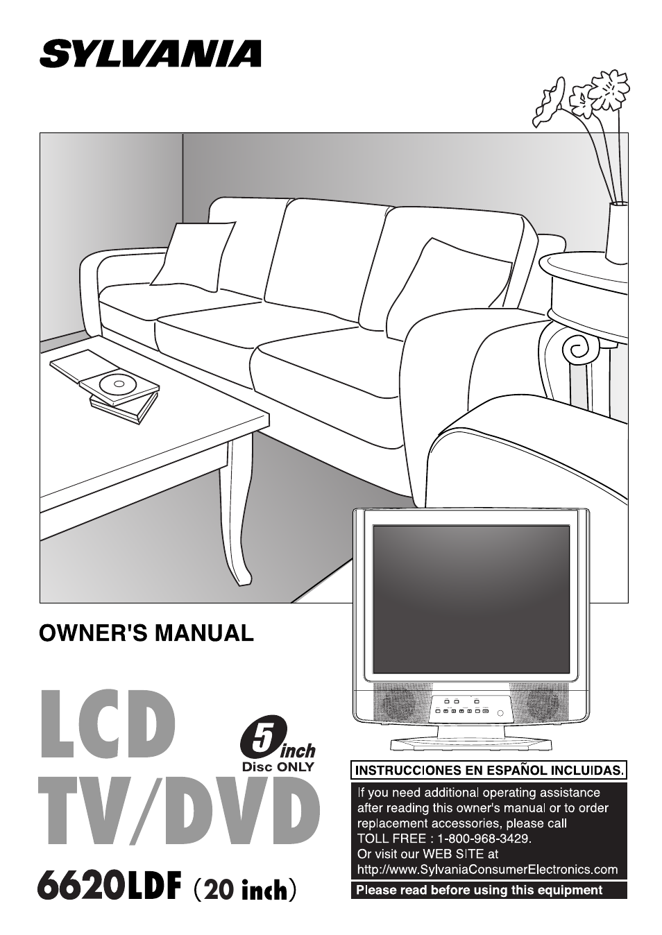 Sylvania 6620 LDF User Manual | 48 pages