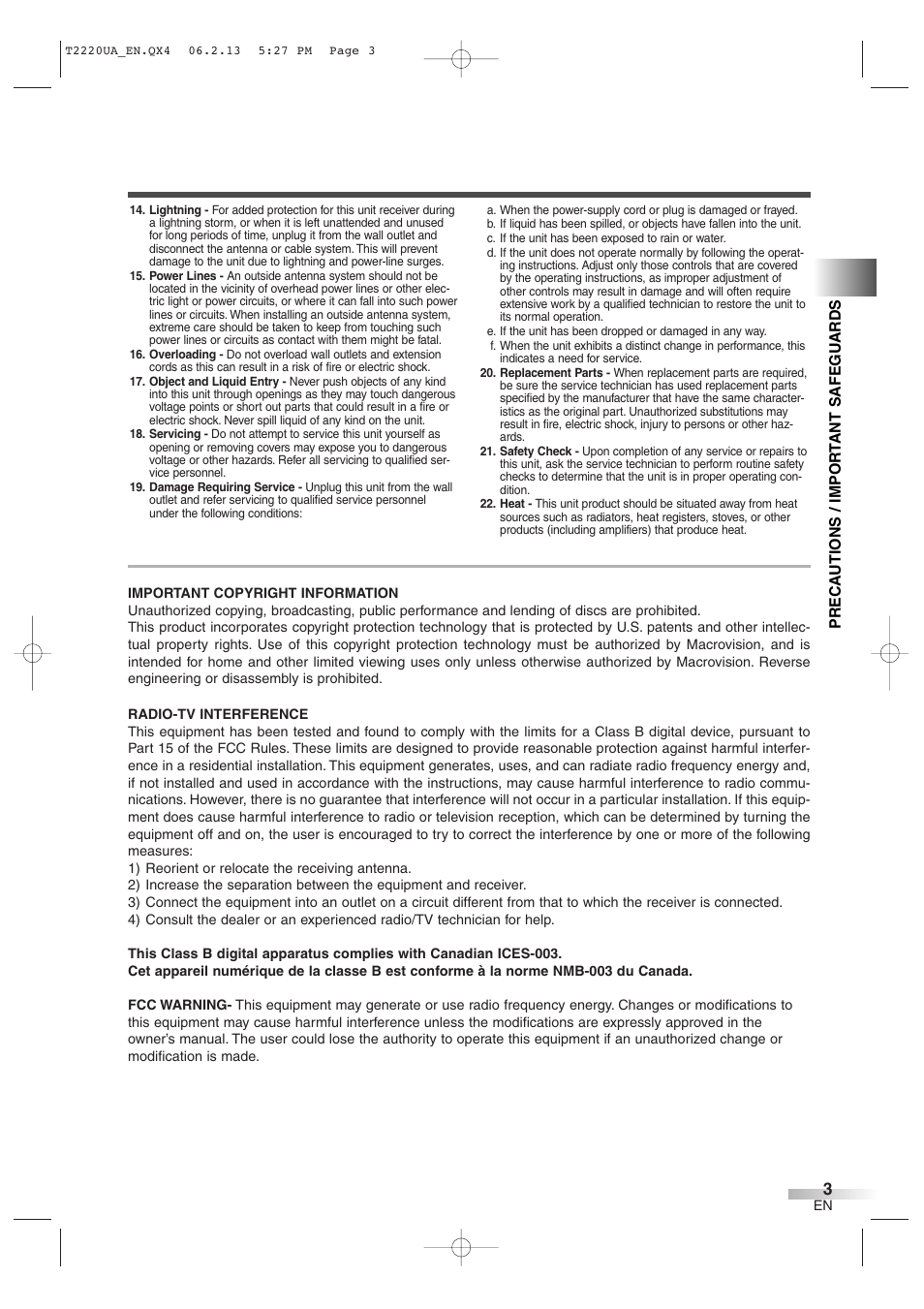 Sylvania 6724FDG User Manual | Page 3 / 44