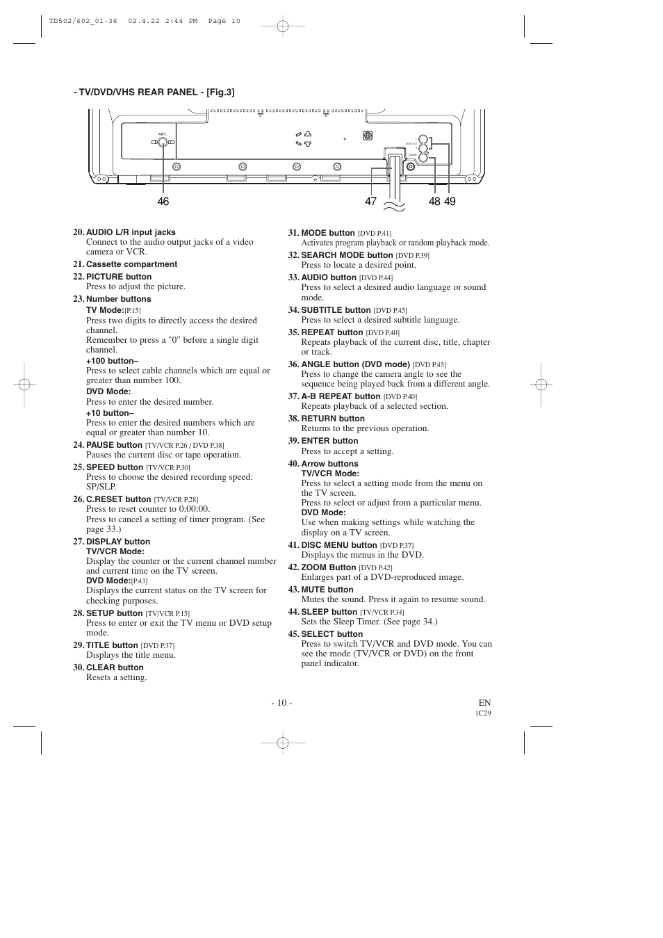 Sylvania 19 Inch SSC719C User Manual | Page 10 / 64