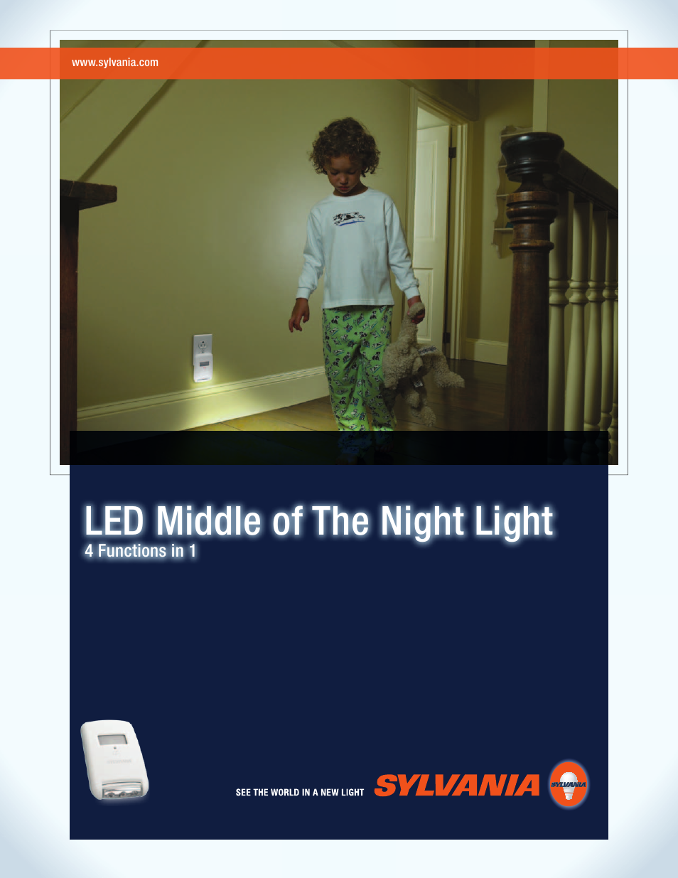 Sylvania LED MIDDLE OF THE NIGHT LIGH LUMI083 User Manual | 2 pages