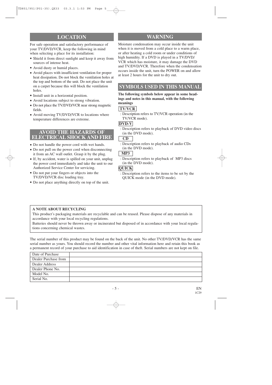 Sylvania 6719DD User Manual | Page 5 / 56