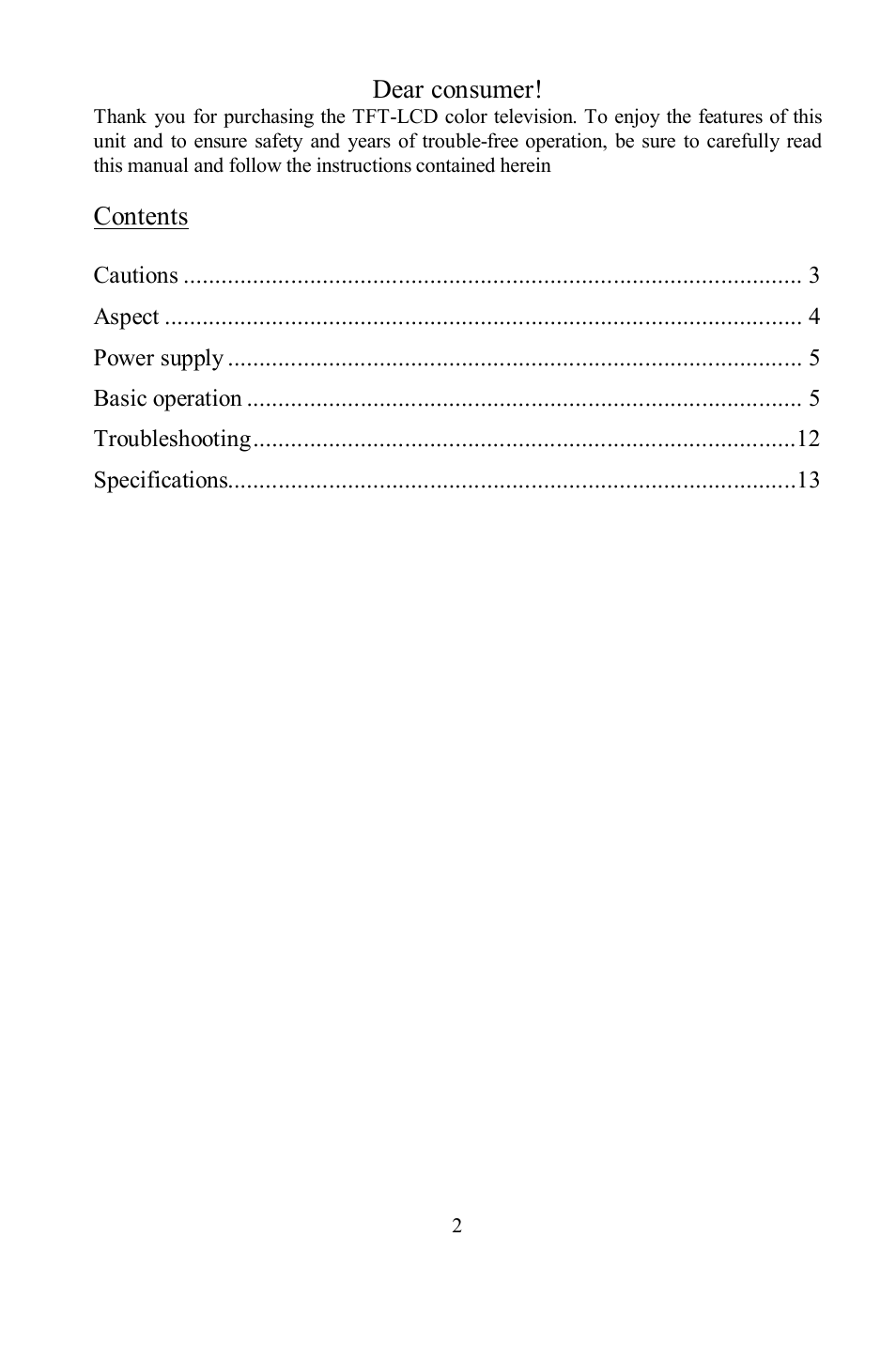 Hyundai H-LCD700 User Manual | Page 2 / 26
