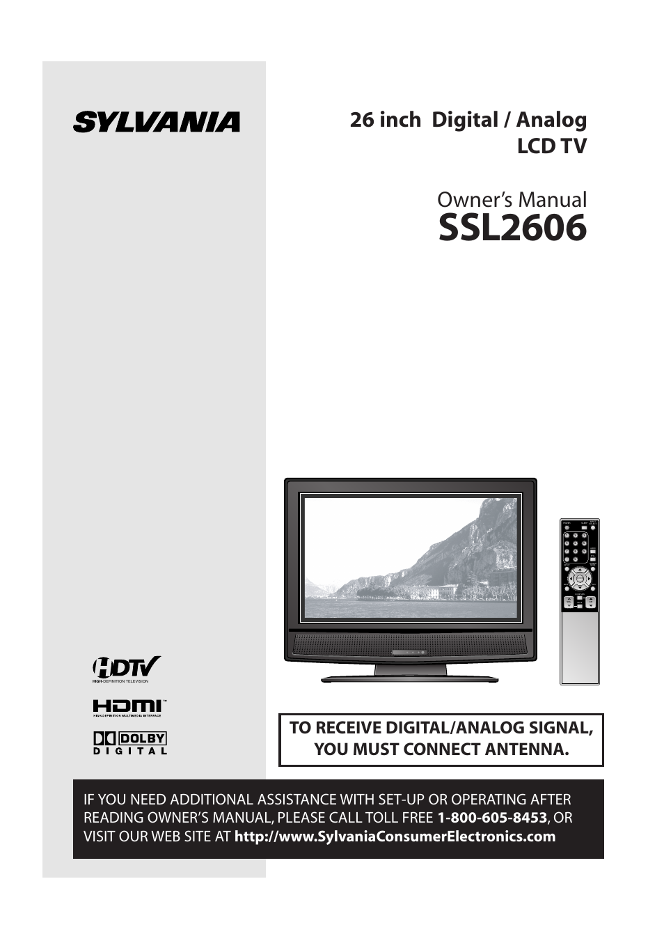 Sylvania SSL2606 User Manual | 72 pages