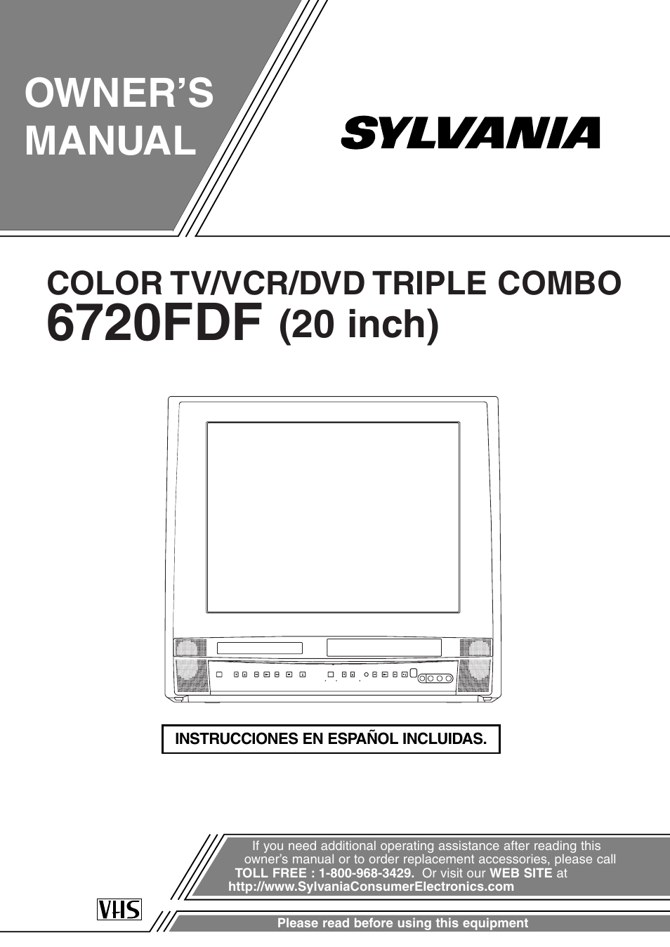 Sylvania 6720FDF User Manual | 56 pages