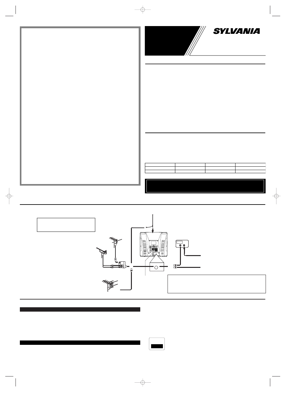 Sylvania SRT4127F User Manual | 8 pages