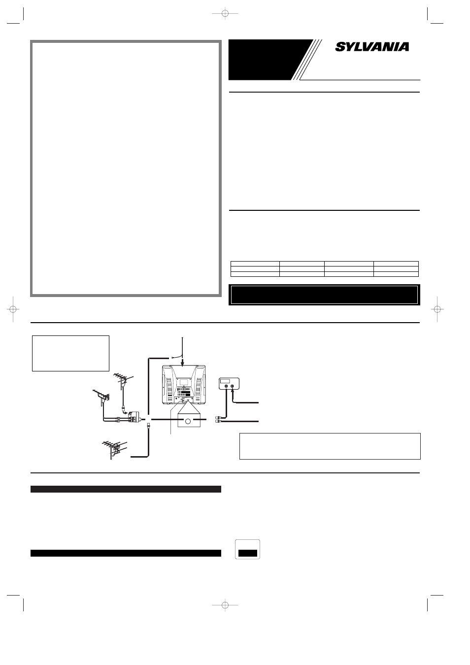 Manual del usuario, Srt4127f, Conexiones de la antena/cable precauciones | Características, Subtitulos narrativos | Sylvania SRT4127F User Manual | Page 5 / 8