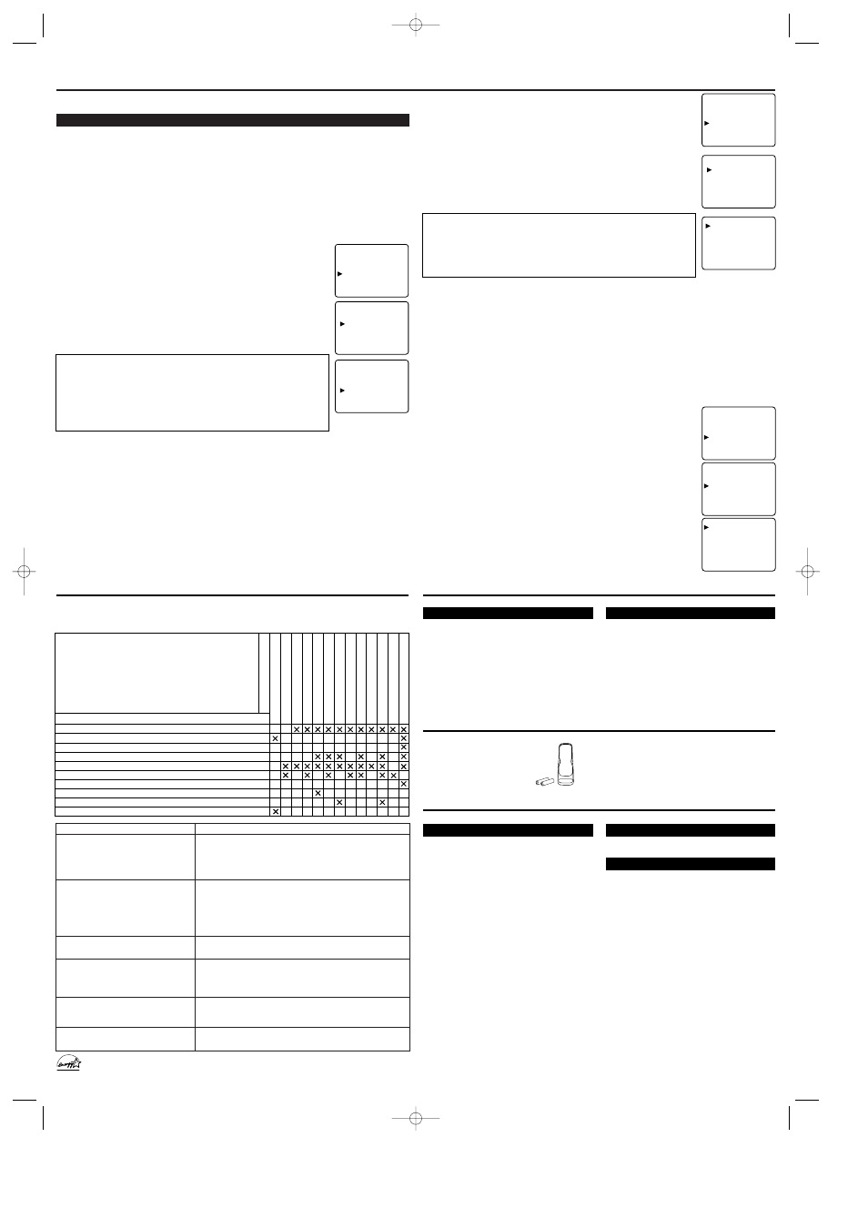 Especificaciones, Operaciones (seguimiento) | Sylvania SRT4127F User Manual | Page 8 / 8
