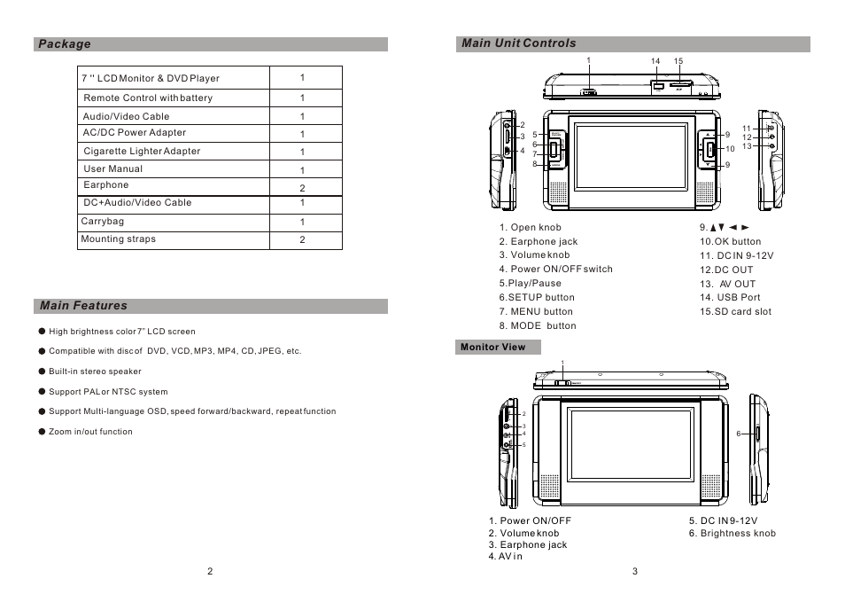 Т³гж 3 | Sylvania SDVD8730 User Manual | Page 3 / 11