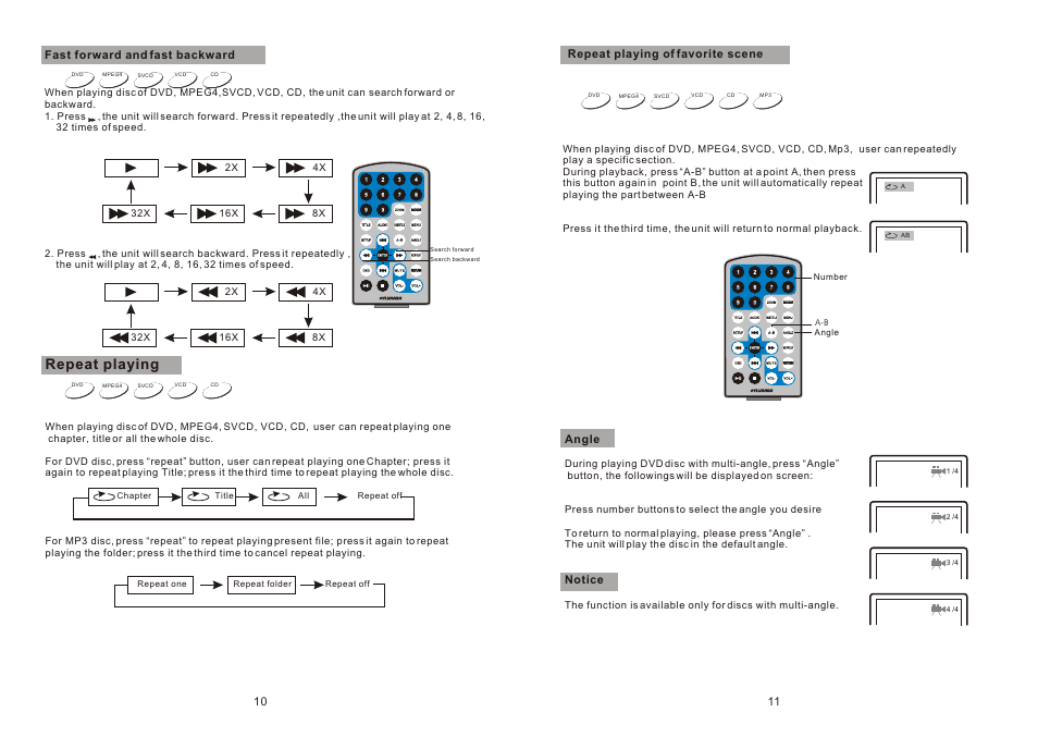 Т³гж 7, Repeat playing | Sylvania SDVD8730 User Manual | Page 7 / 11