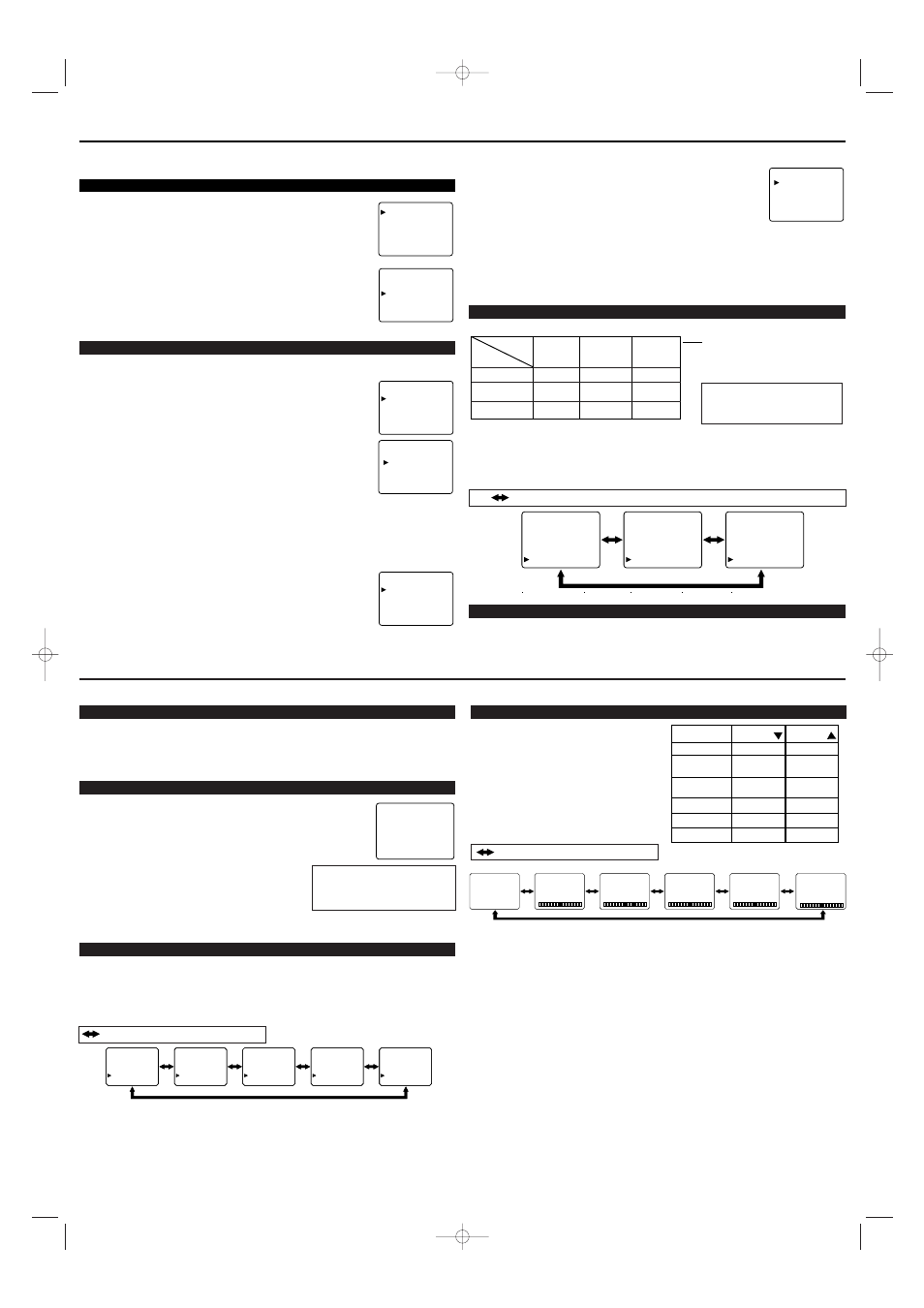 Preparation for use, Operations, Picture adjustment language selection | Channel presetting, Mts (multi-channel television sound) system, Resume function, Watching a tv program, Setting the sleep timer, Closed caption selection | Sylvania SRT4127P User Manual | Page 3 / 8