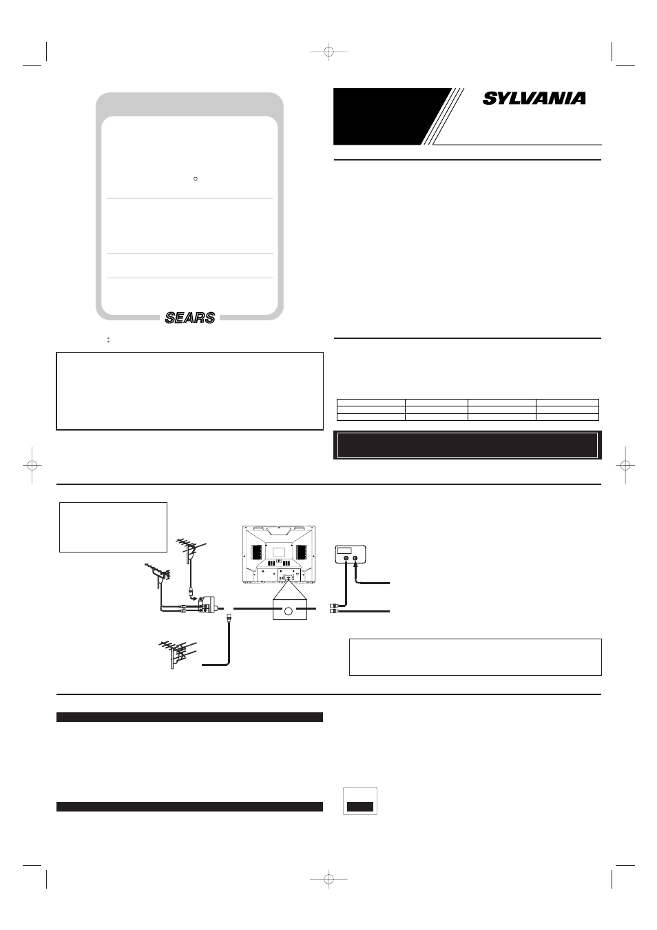 Srt4127p, Manual del usuario, Conexiones de la antena/cable precauciones | Características, Subtitulos narrativos, Solucione el problema, en su casa o en la nuestra | Sylvania SRT4127P User Manual | Page 5 / 8