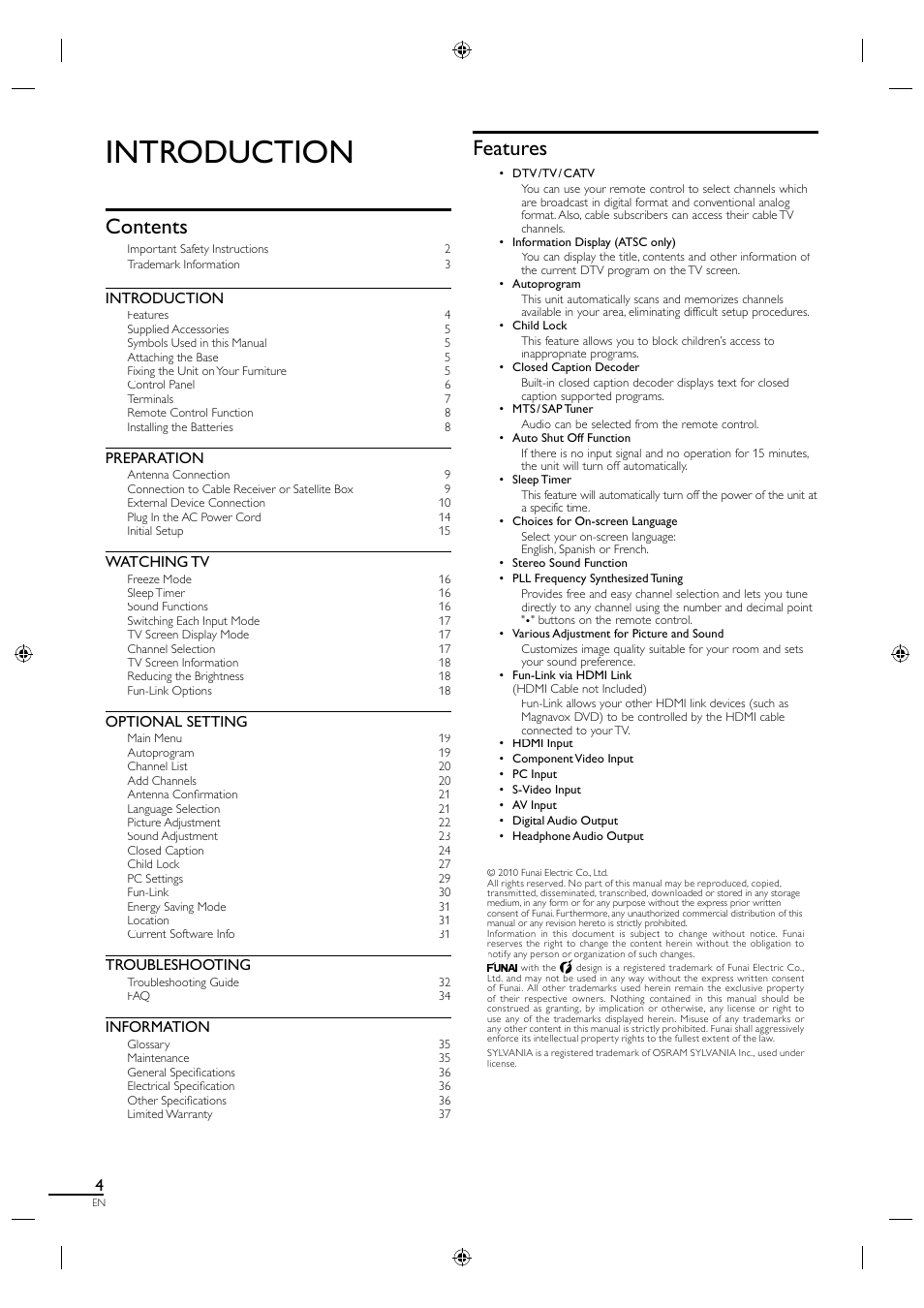 Sylvania A0171_N1UH User Manual | Page 12 / 120