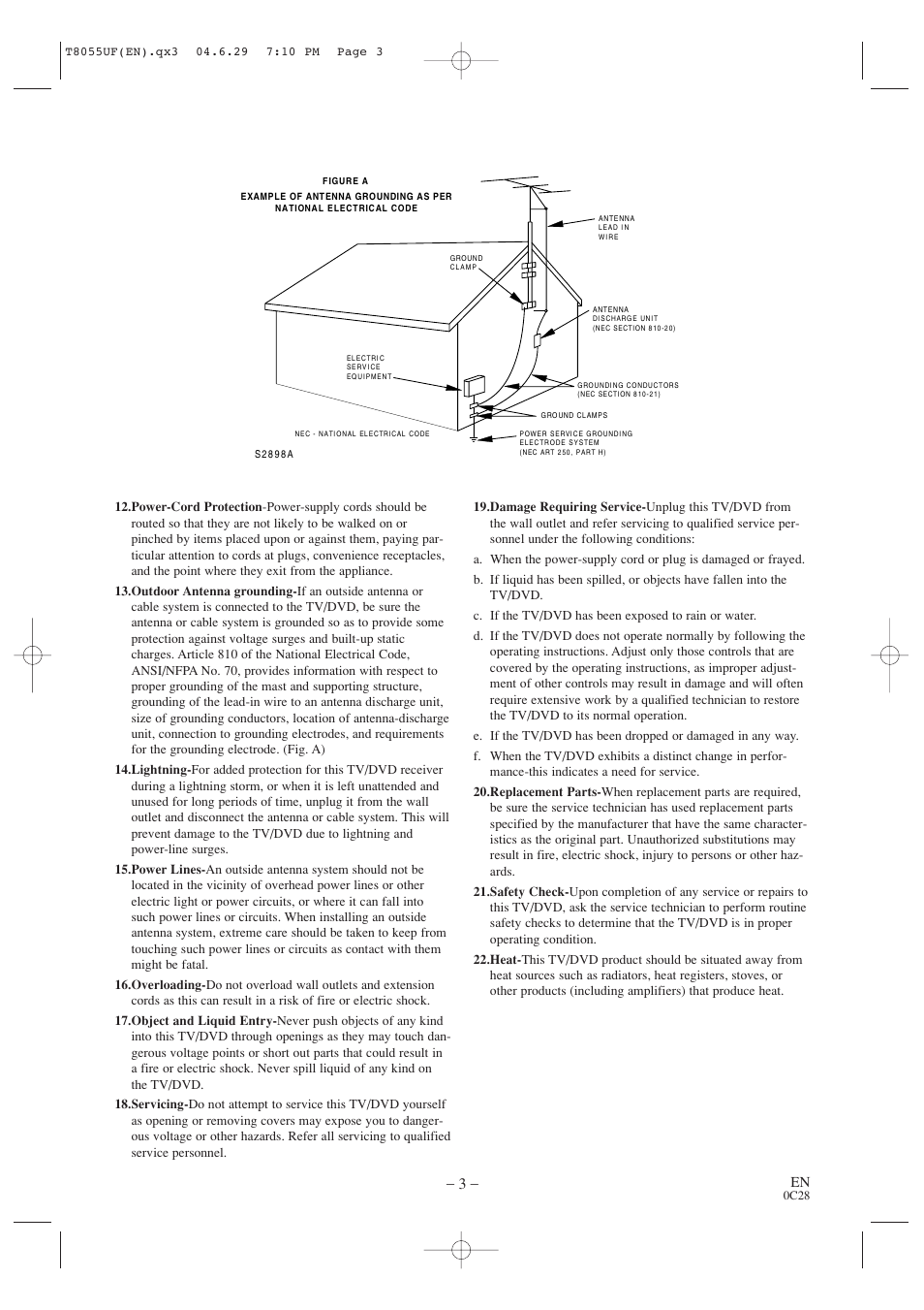 Sylvania SRTD413 User Manual | Page 3 / 40