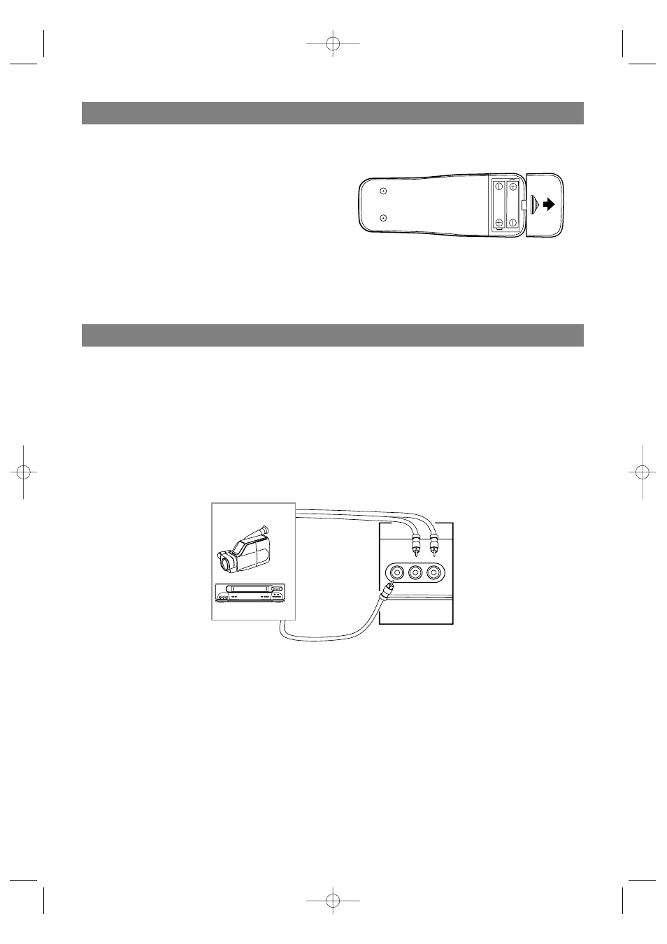 Installing the batteries, Connecting to external input jacks | Sylvania 6519DB User Manual | Page 12 / 44