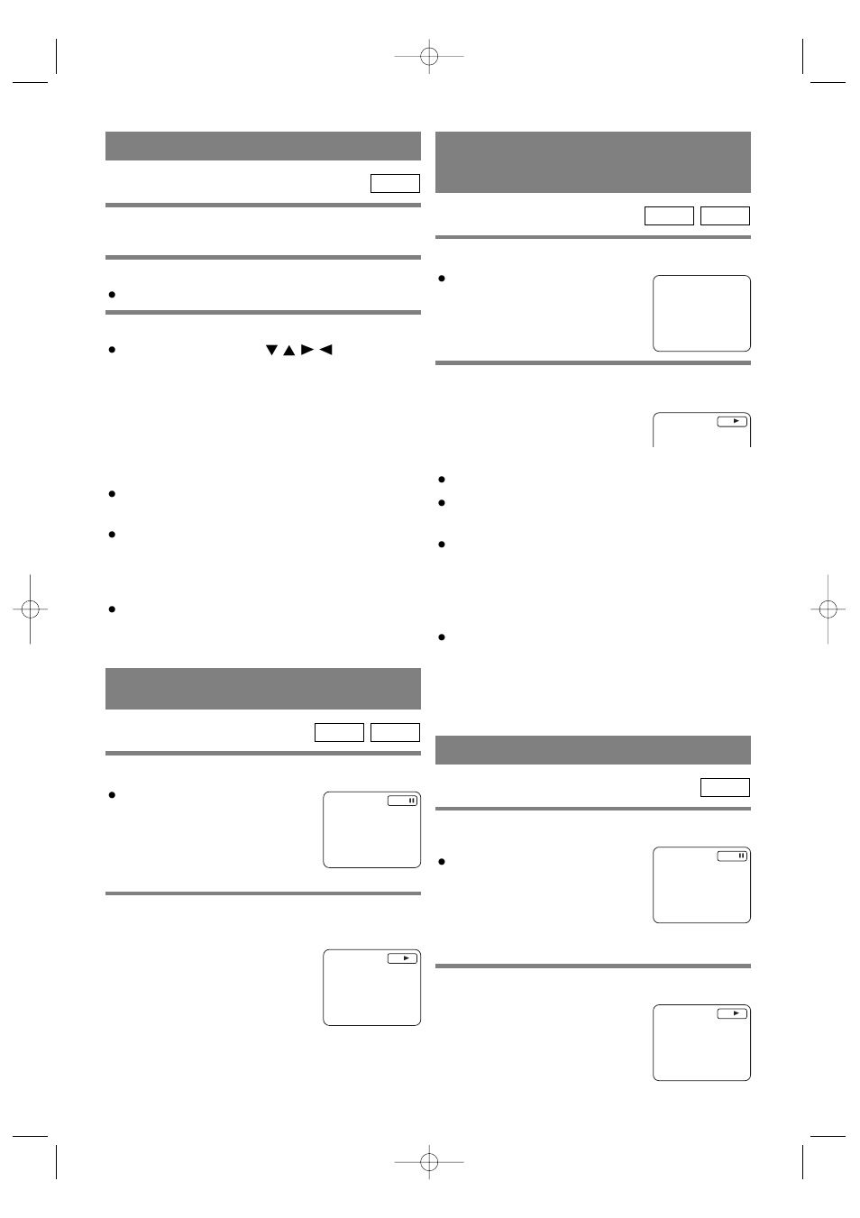 Using the title menu, Pausing playback or displaying a still picture, Stepping through frames | Calling up a menu screen during playback for dvds | Sylvania 6519DB User Manual | Page 22 / 44