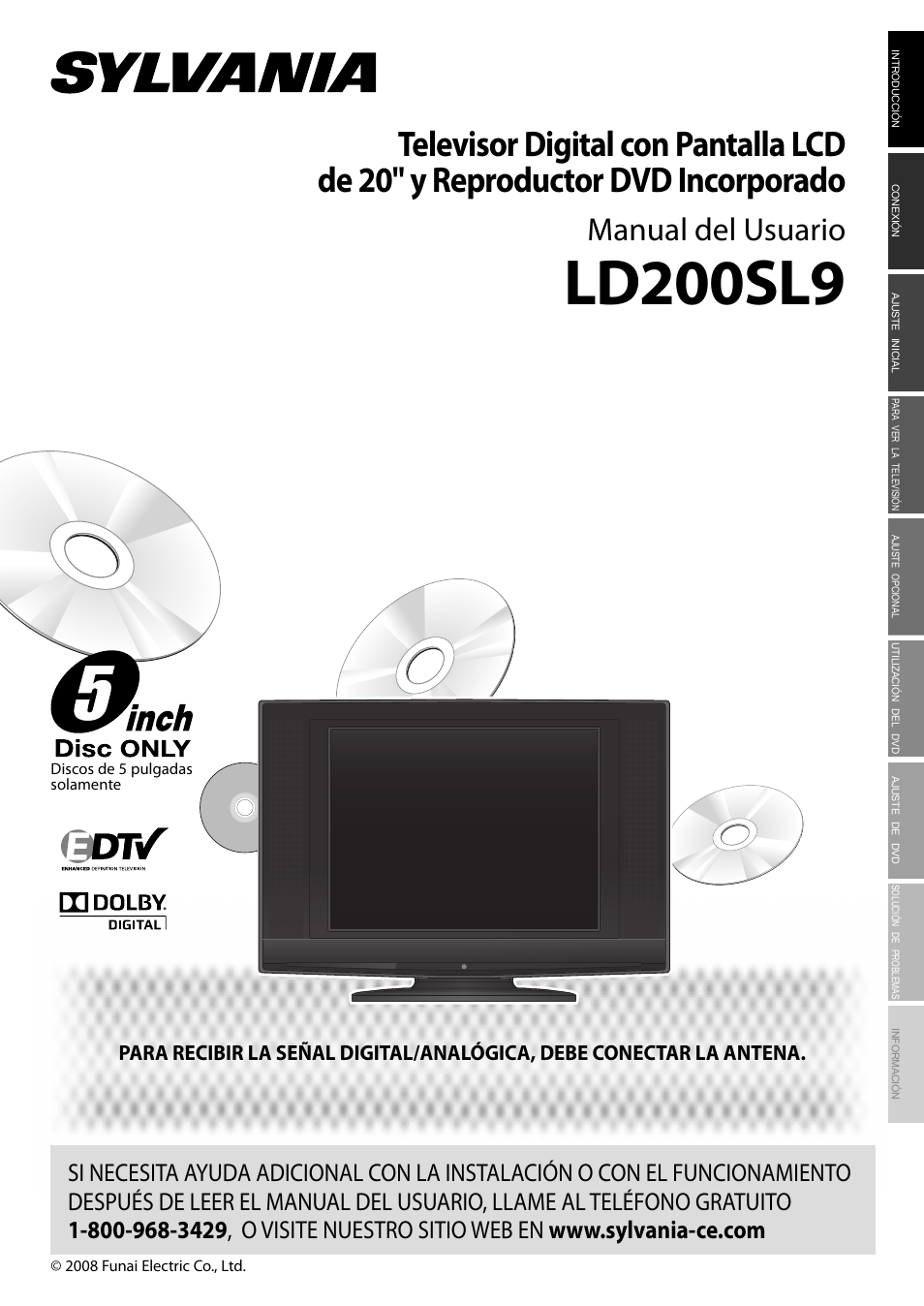 Ld200sl9, Manual del usuario | Sylvania LD200SL9 User Manual | Page 49 / 96