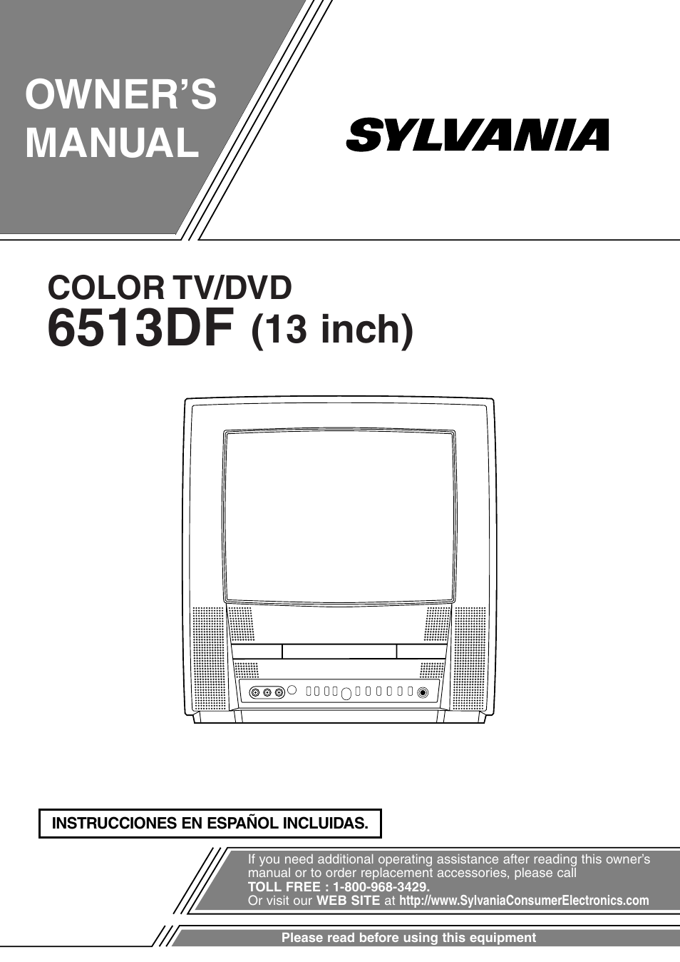 Sylvania 6513DF User Manual | 40 pages