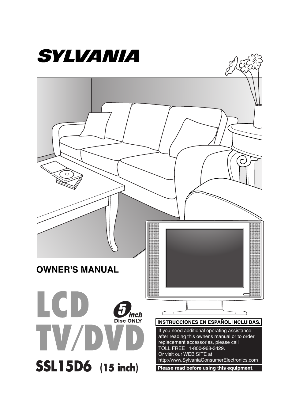 Sylvania SSL15D6 User Manual | 44 pages