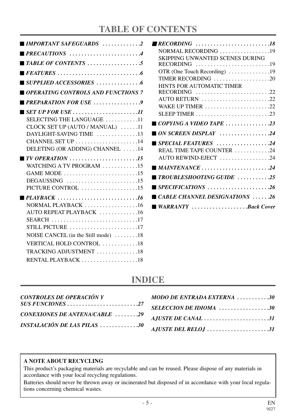 Sylvania 6309CE User Manual | Page 5 / 32