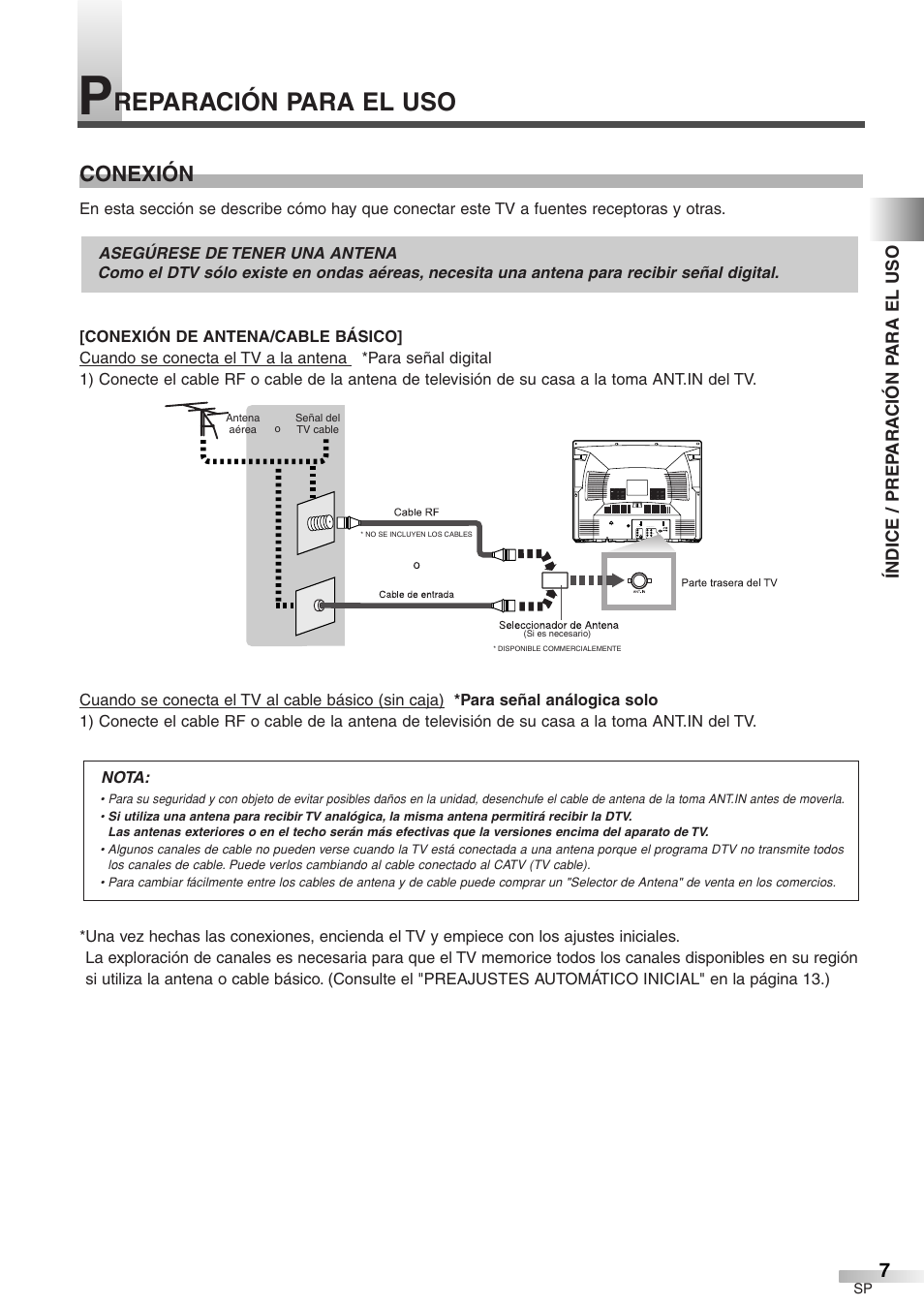 Reparación para el uso, Conexión | Sylvania 6427GFG A User Manual | Page 45 / 76