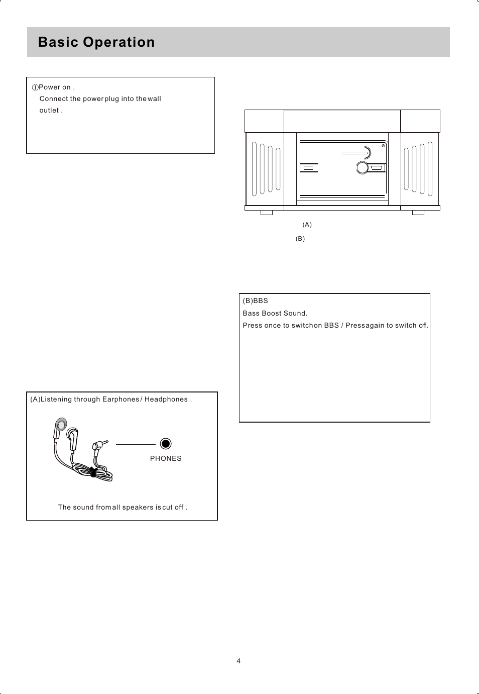 Т³гж 5, Basic operation | Sylvania SRCD820 User Manual | Page 5 / 11