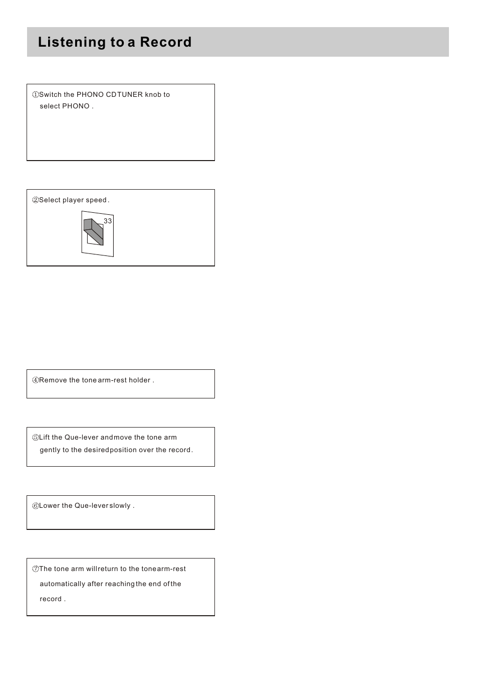 Т³гж 6, Listening to a record | Sylvania SRCD820 User Manual | Page 6 / 11