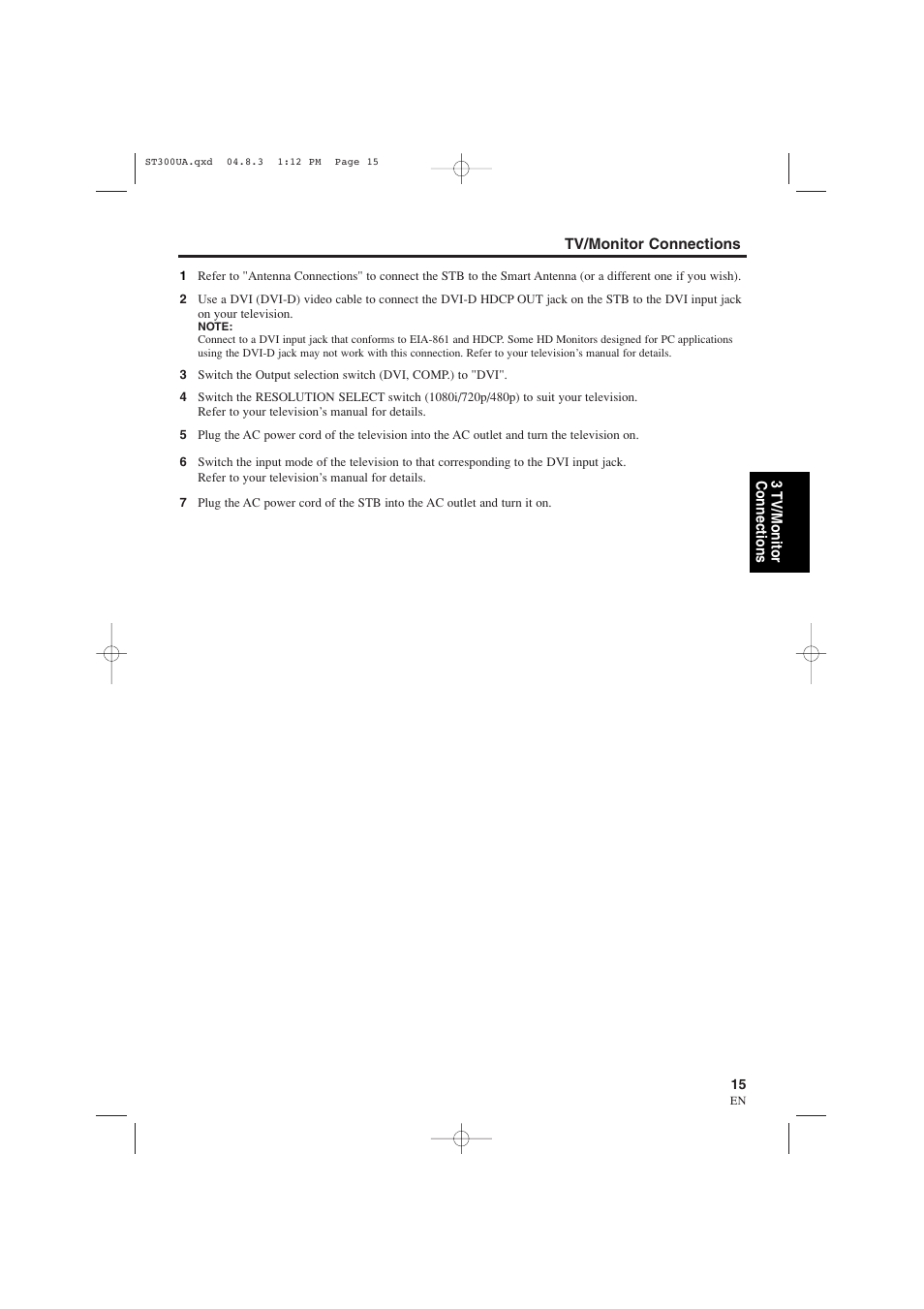 Connection to a tv or monitor | Sylvania 6900DTE User Manual | Page 15 / 72