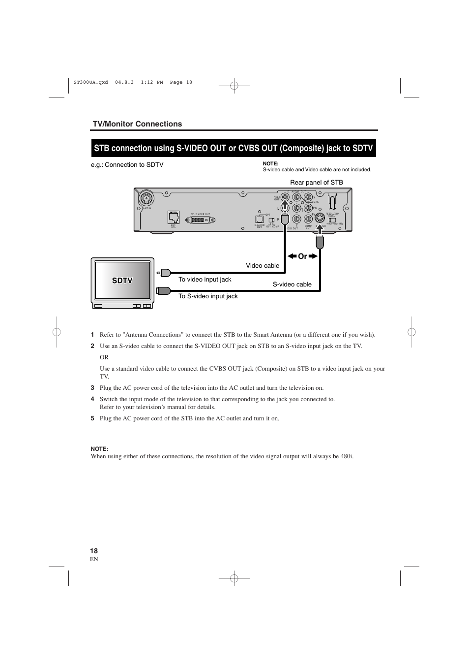 Tv/monitor connections | Sylvania 6900DTE User Manual | Page 18 / 72