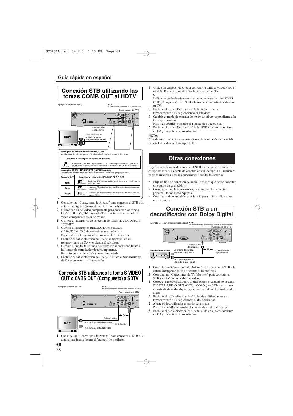 Guía rápida en español, 1a23 | Sylvania 6900DTE User Manual | Page 68 / 72