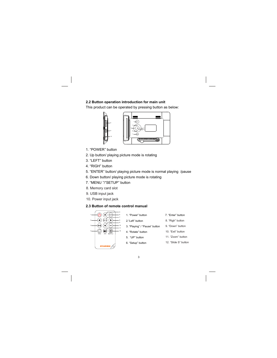 Sylvania SDPF752 User Manual | Page 4 / 8