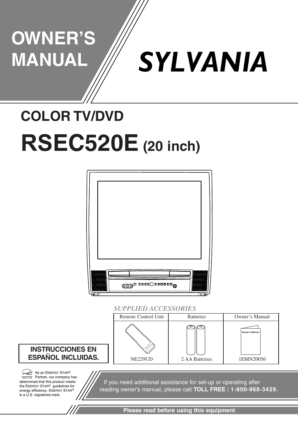 Sylvania RSEC520E User Manual | 40 pages