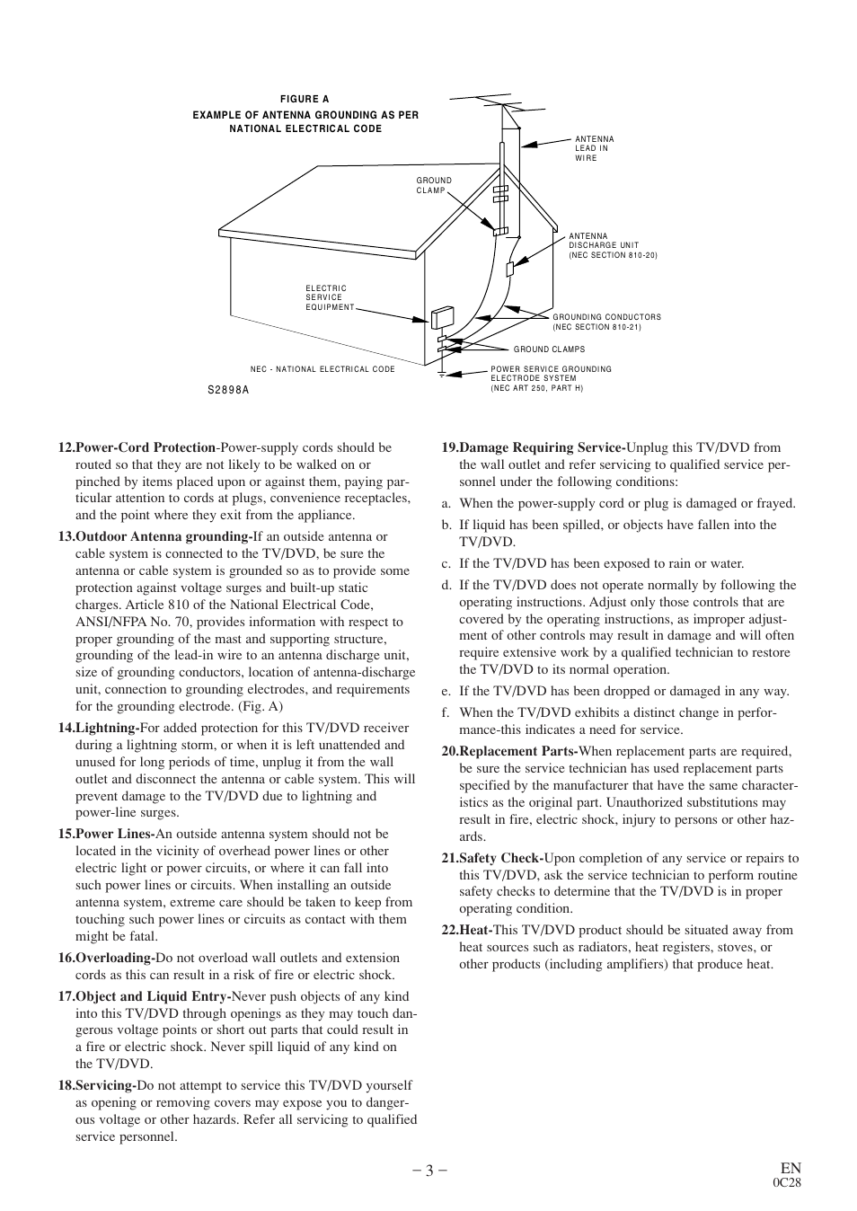 Sylvania RSEC520E User Manual | Page 3 / 40